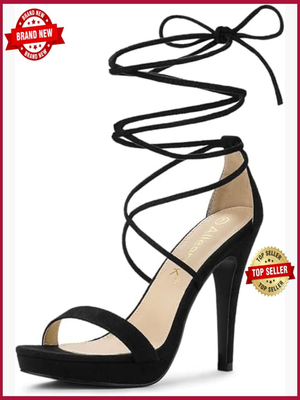 Women's Platform Stiletto Heels Lace Up Sandals